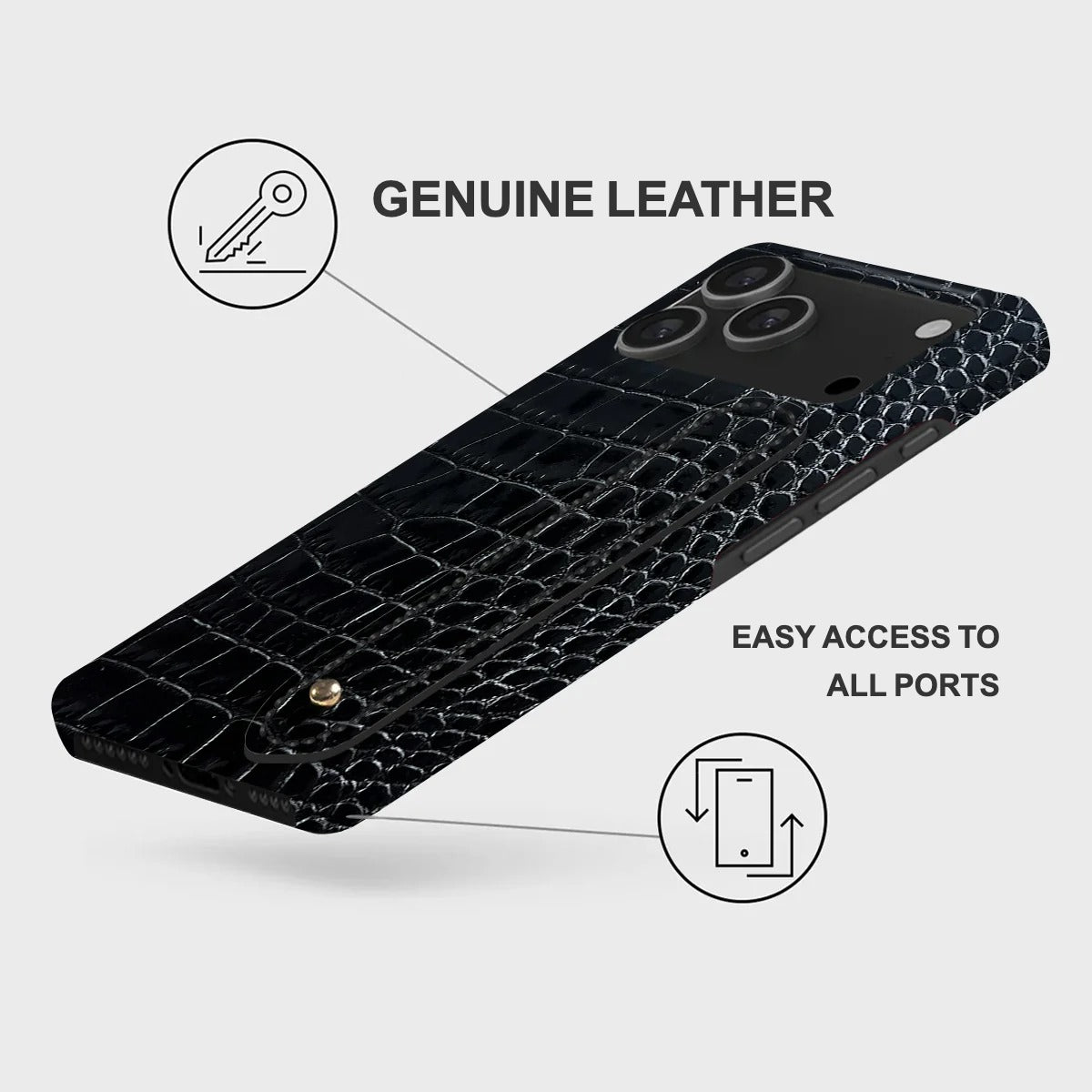 iPhone 17 Pro Max Leather Case — Neo Handle