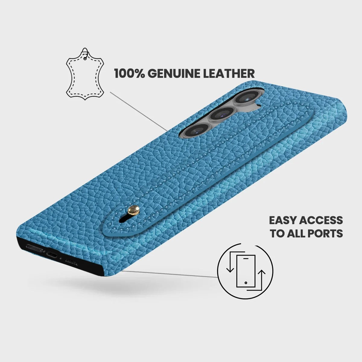Galaxy S24 Leather Case — Ashe Handle
