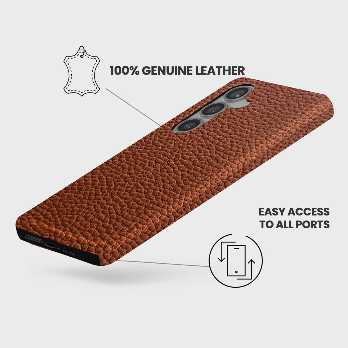 Galaxy S24 Leather Case — Ashe