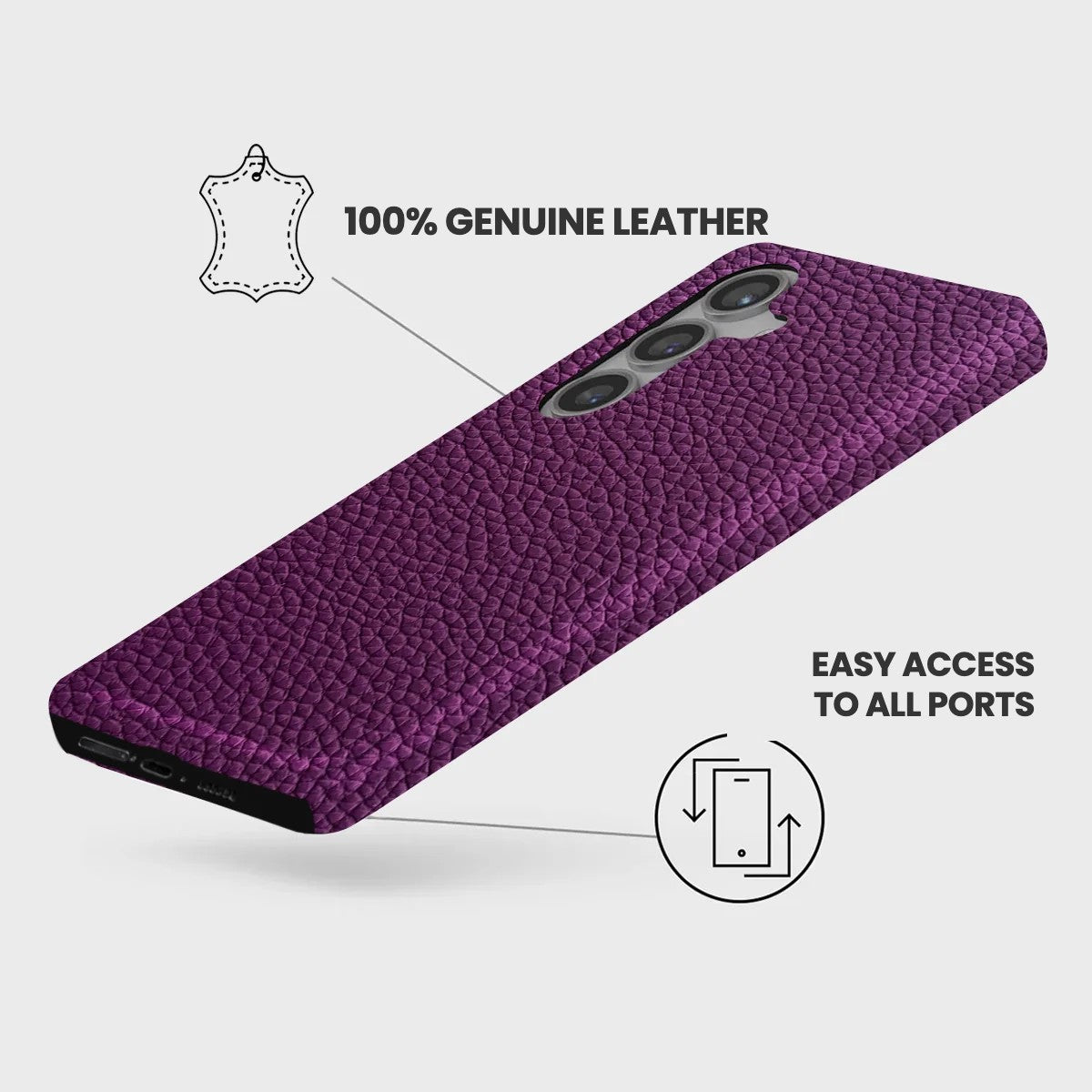 Galaxy S24 FE Leather Case — Ashe