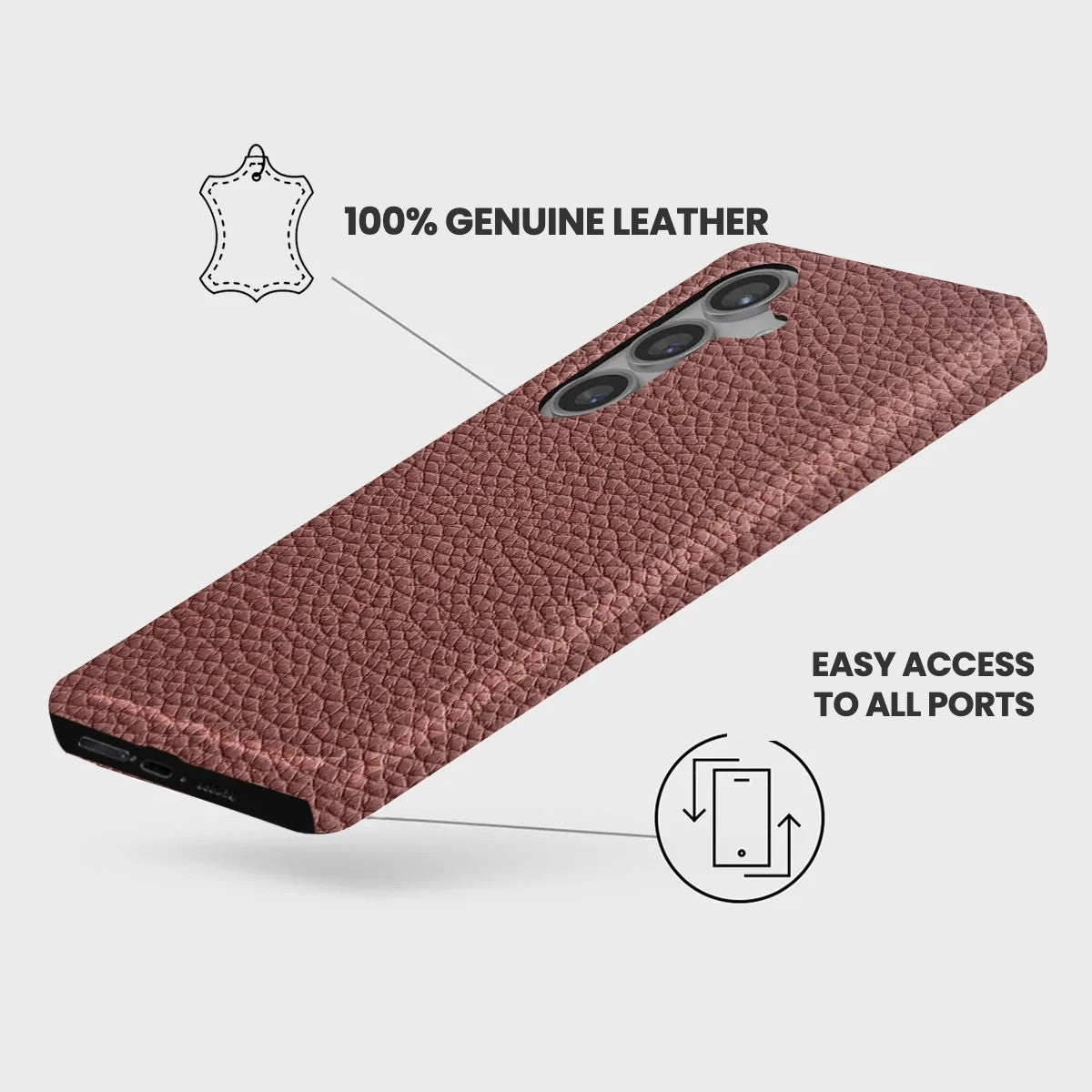 Galaxy S24 FE Leather Case — Ashe
