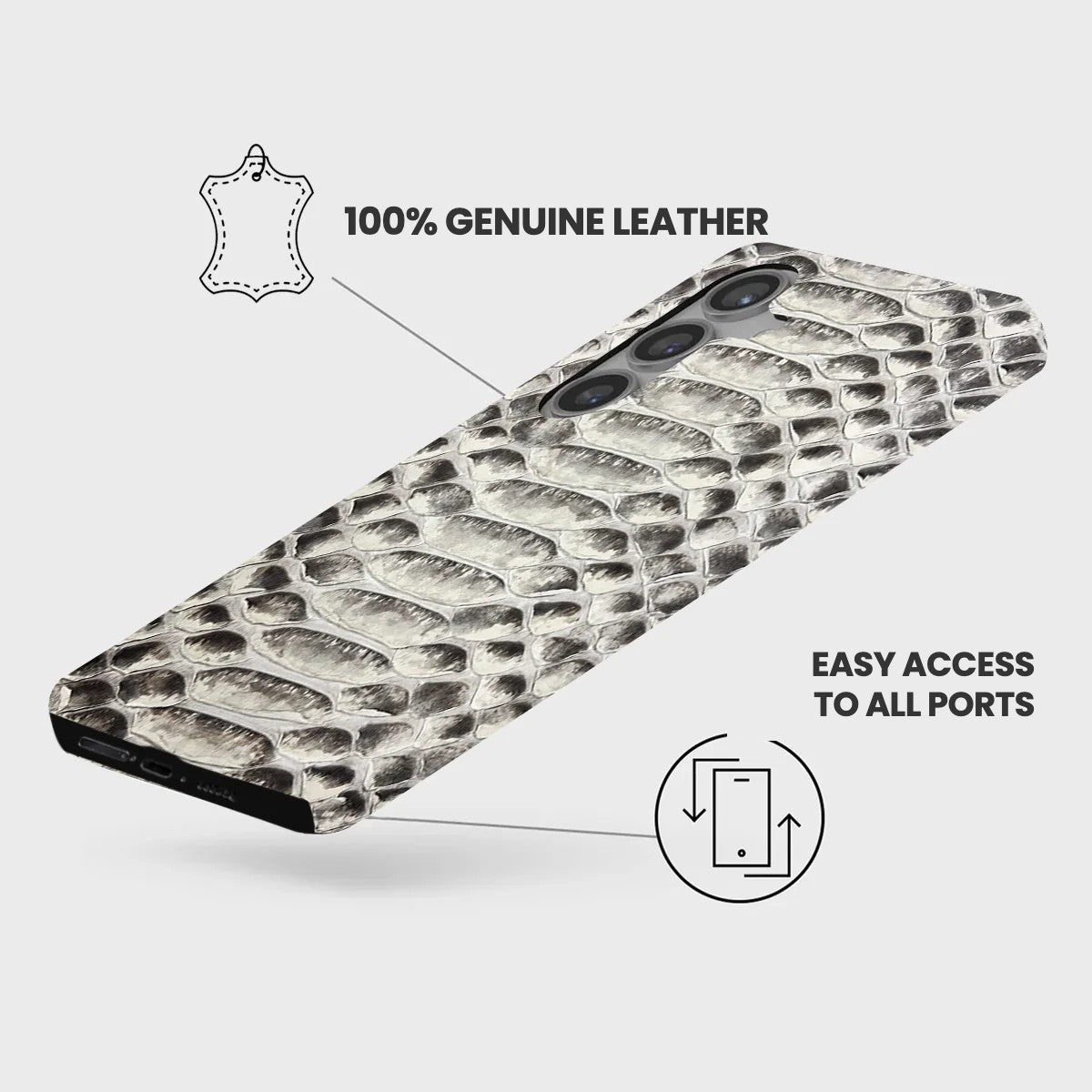 Galaxy S24 FE Leather Case — Piton