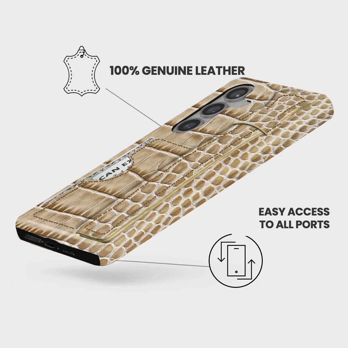 Galaxy S24 Leather Case — Neo Handle Cardholder