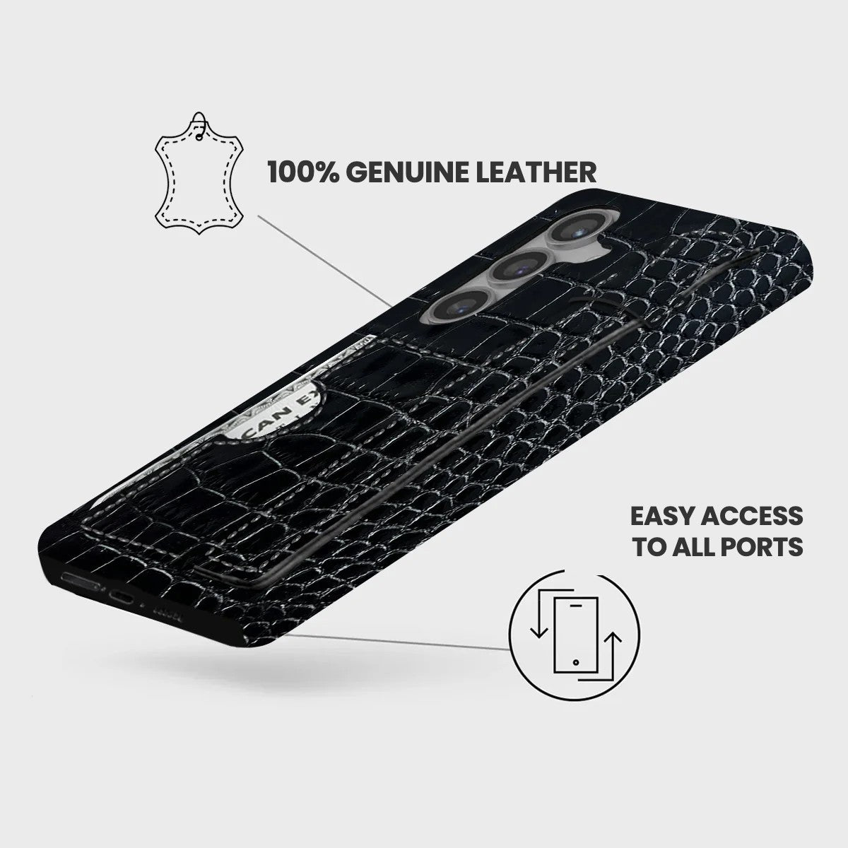 Galaxy S24 Leather Case — Neo Handle Cardholder