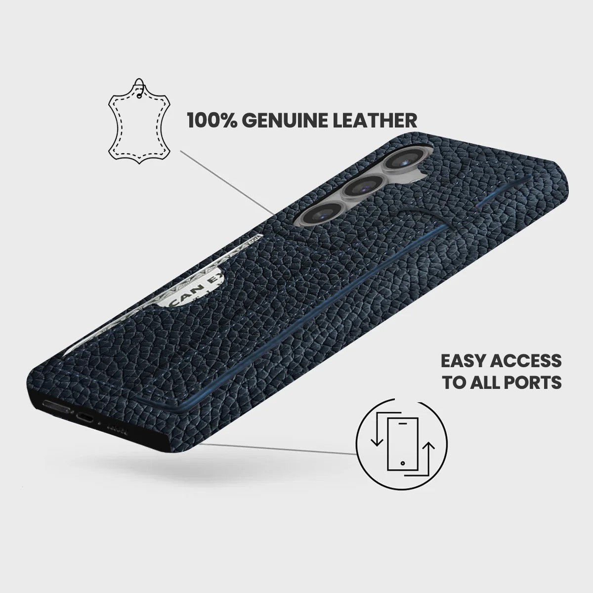 Galaxy S24 Plus Leather Case — Ashe Handle Cardholder