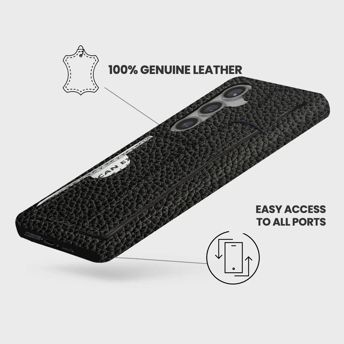 Galaxy S24 Plus Leather Case — Ashe Handle Cardholder