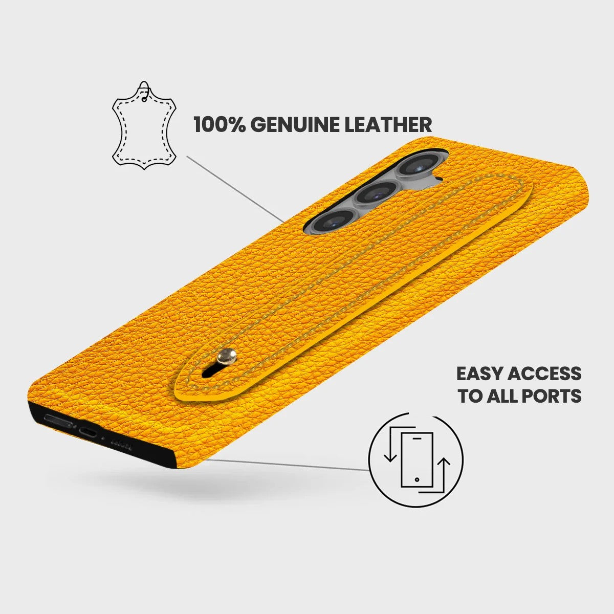 Galaxy S24 Plus Leather Case — Ashe Handle