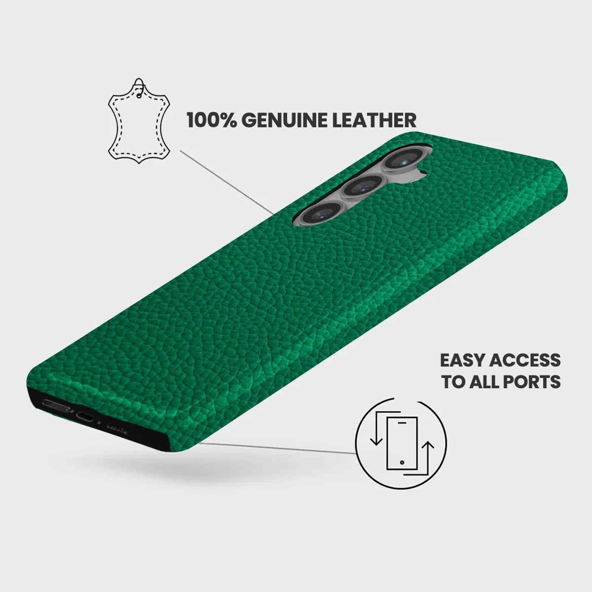 Galaxy S24 Plus Leather Case — Ashe