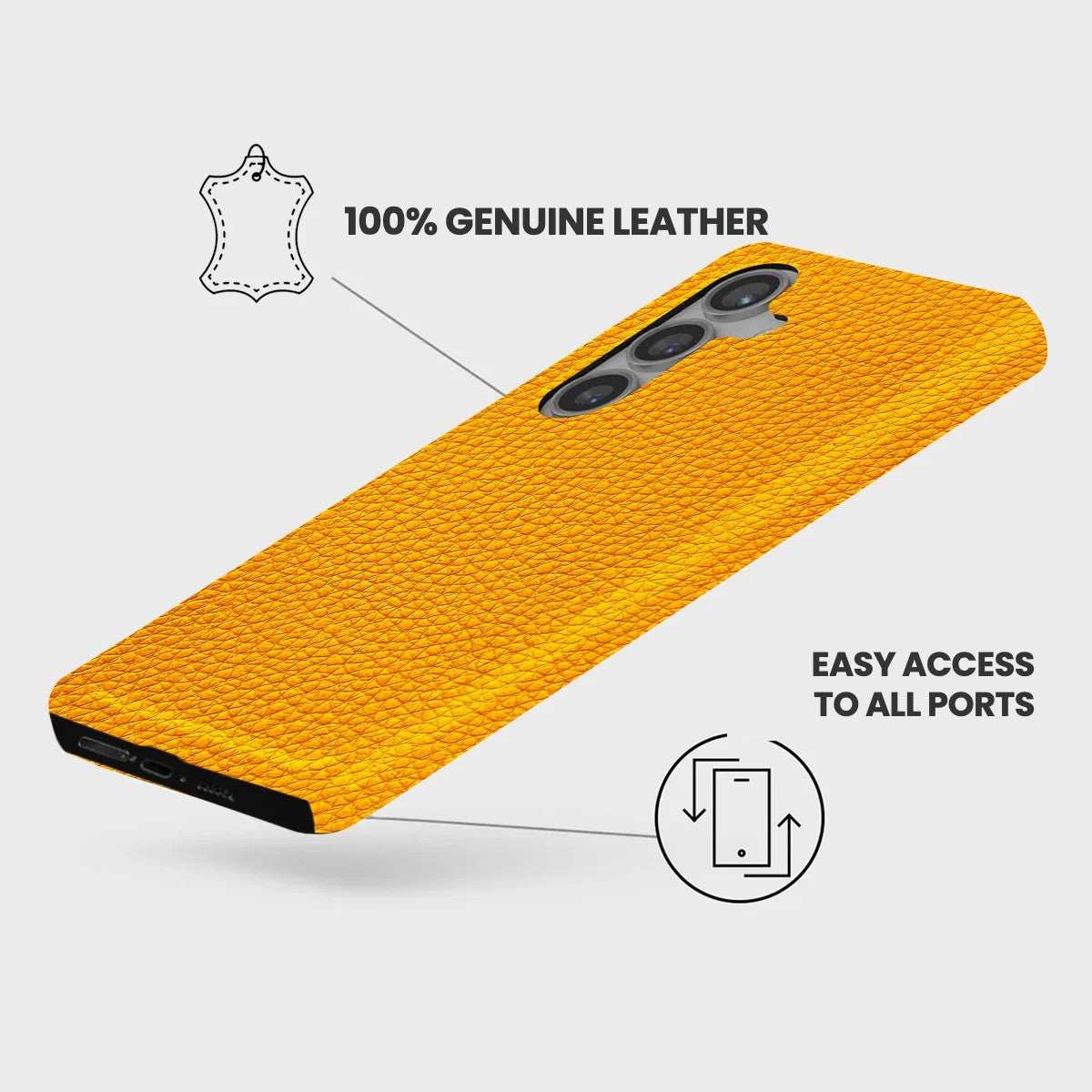 Galaxy S24 Plus Leather Case — Ashe