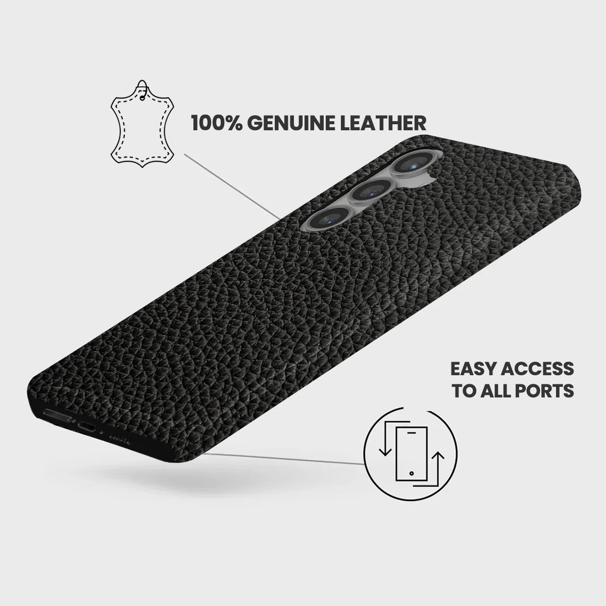 Galaxy S24 Plus Leather Case — Ashe