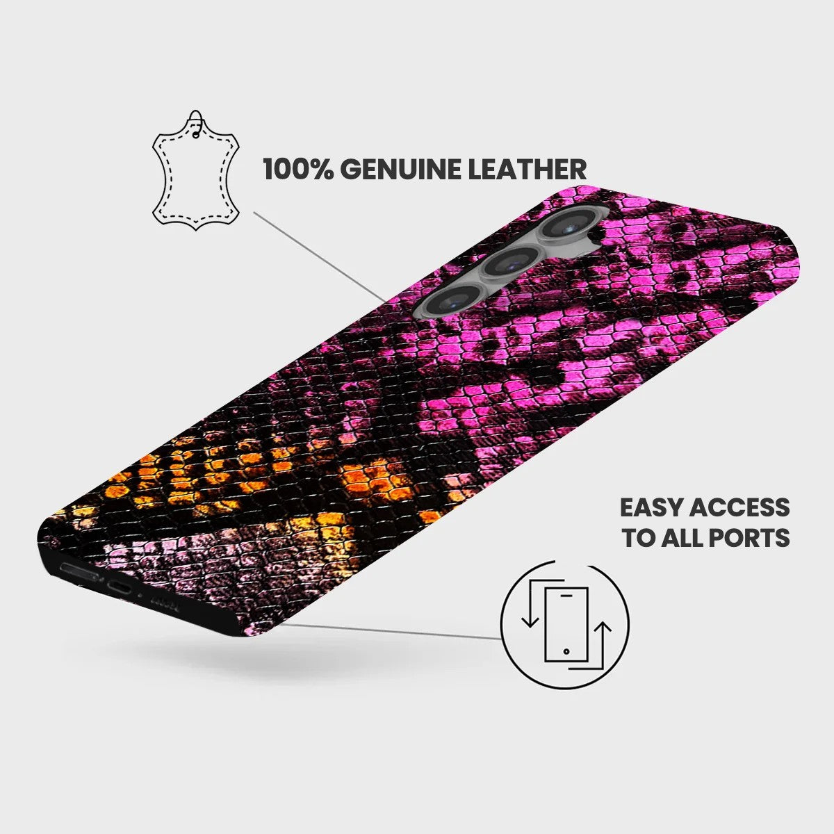 Galaxy S24 Plus Leather Case — Elise