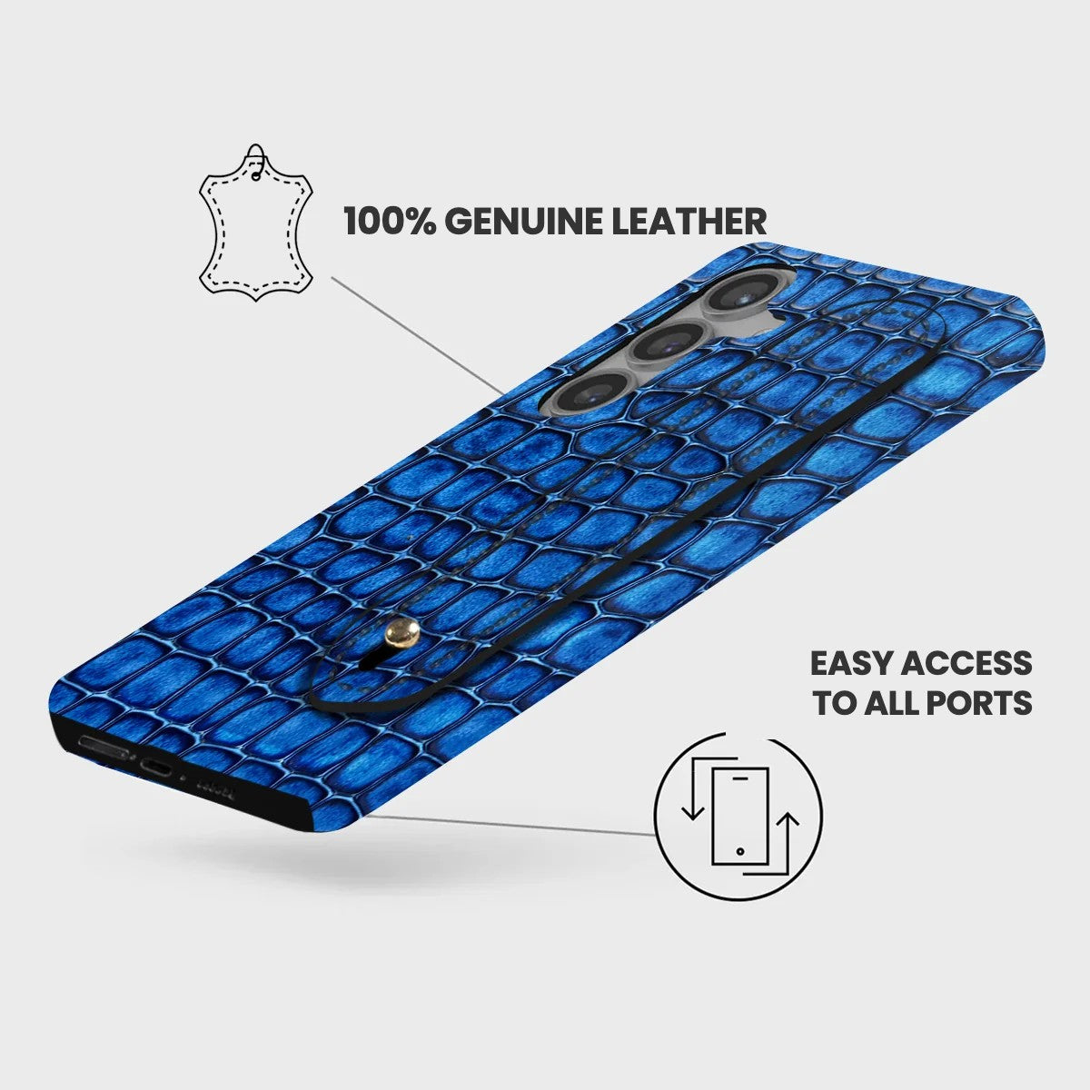 Galaxy S24 Plus Leather Case — Lusso Handle