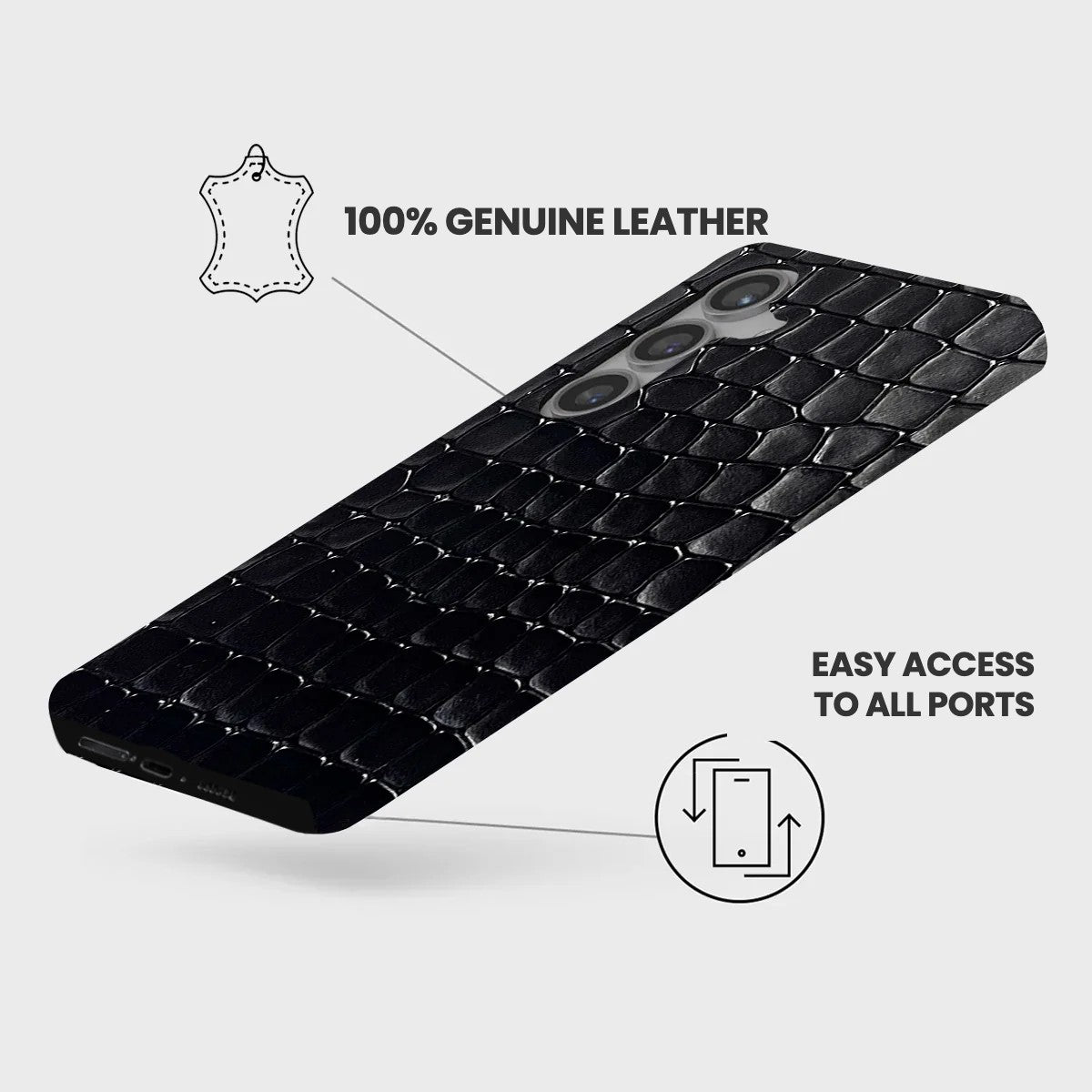 Galaxy S24 Plus Leather Case — Lusso