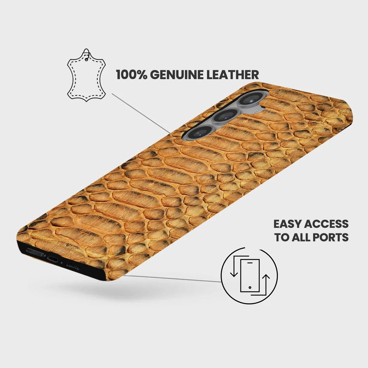 Galaxy S24 Plus Leather Case — Piton