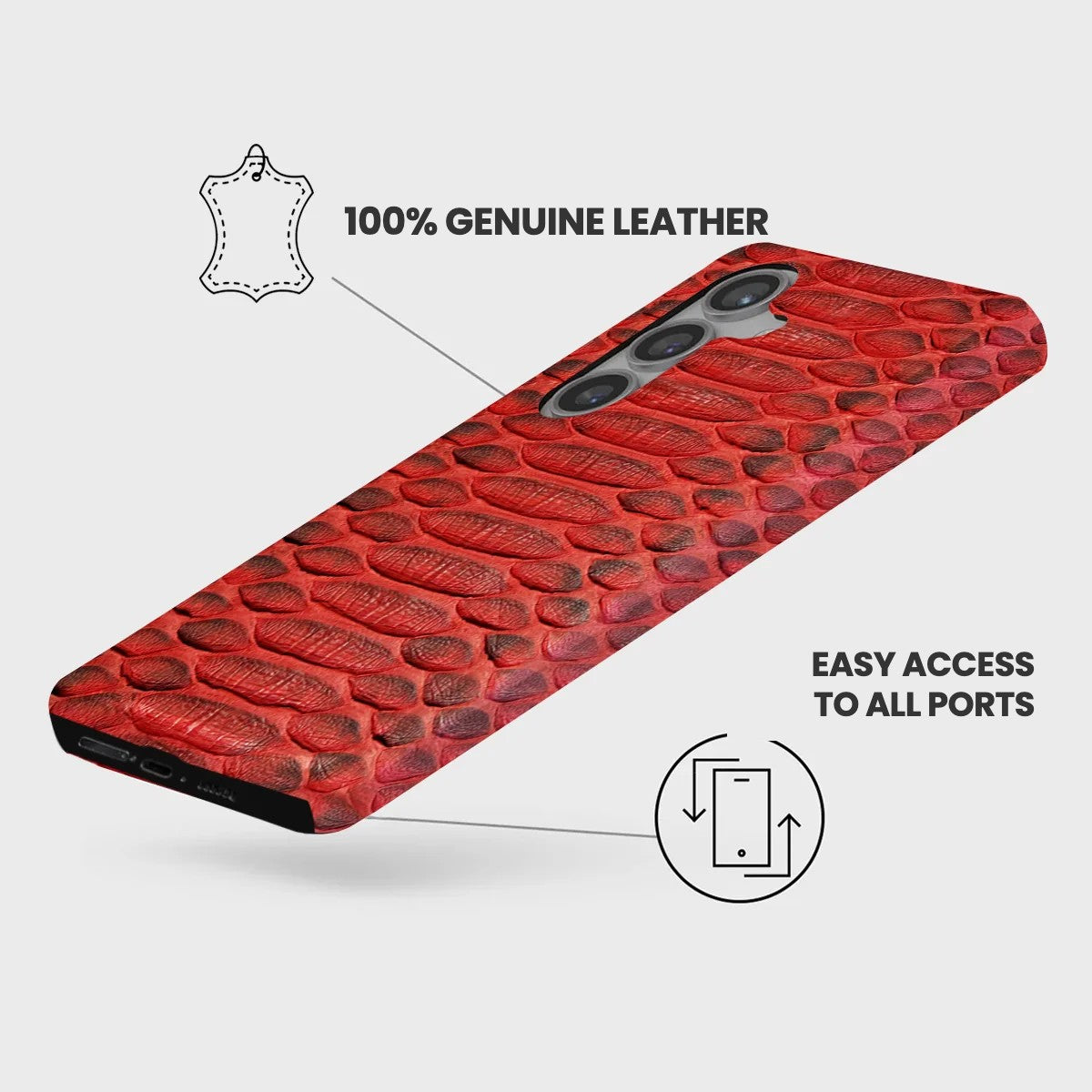 Galaxy S24 Plus Leather Case — Piton