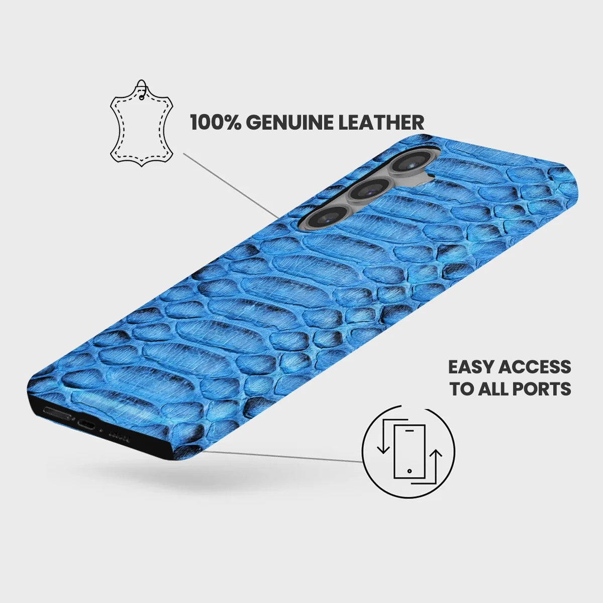 Galaxy S24 Plus Leather Case — Piton