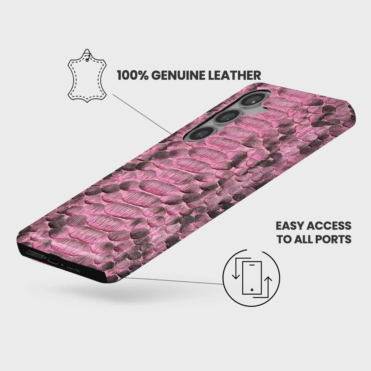 Galaxy S24 Plus Leather Case — Piton