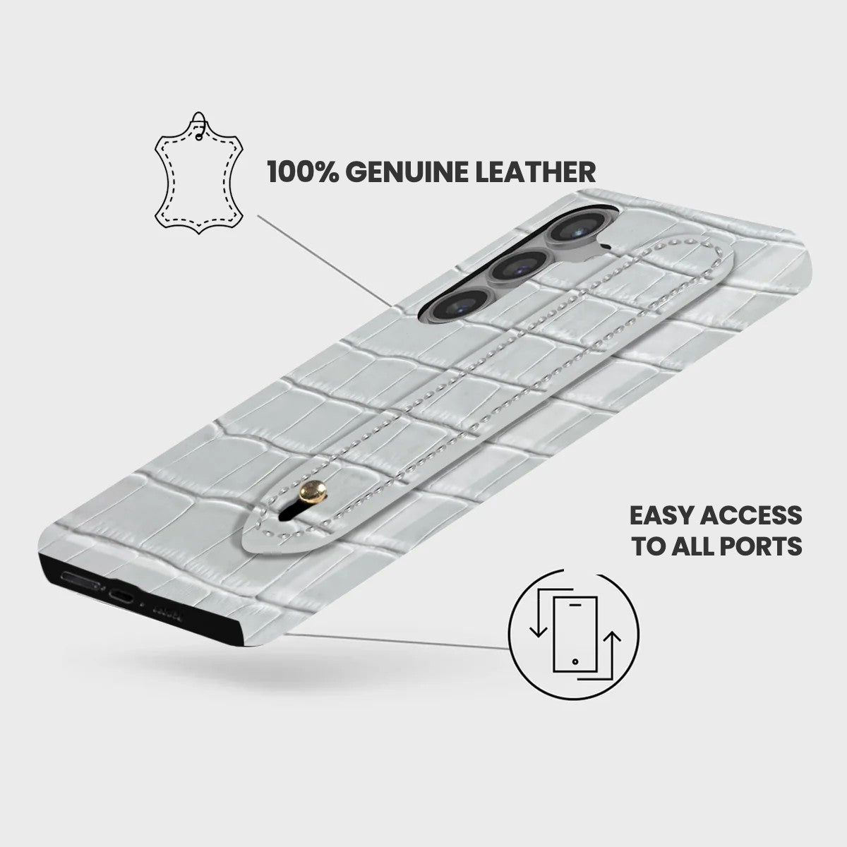 Galaxy S24 Plus Leather Case — Vega Handle