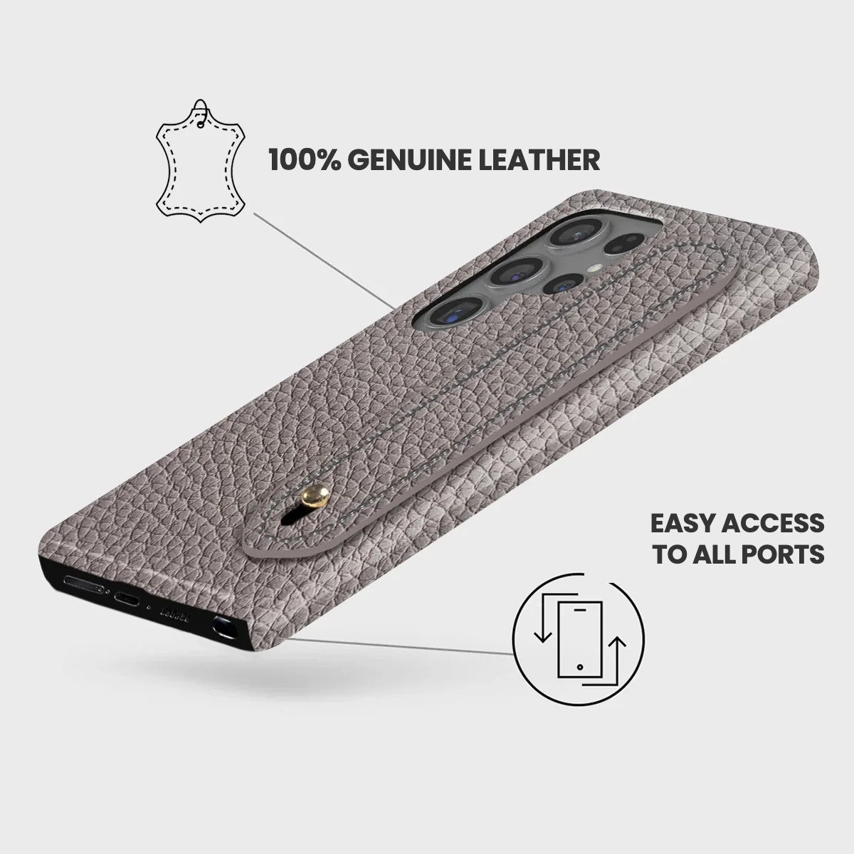 Galaxy S24 Ultra Leather Case — Ashe Handle