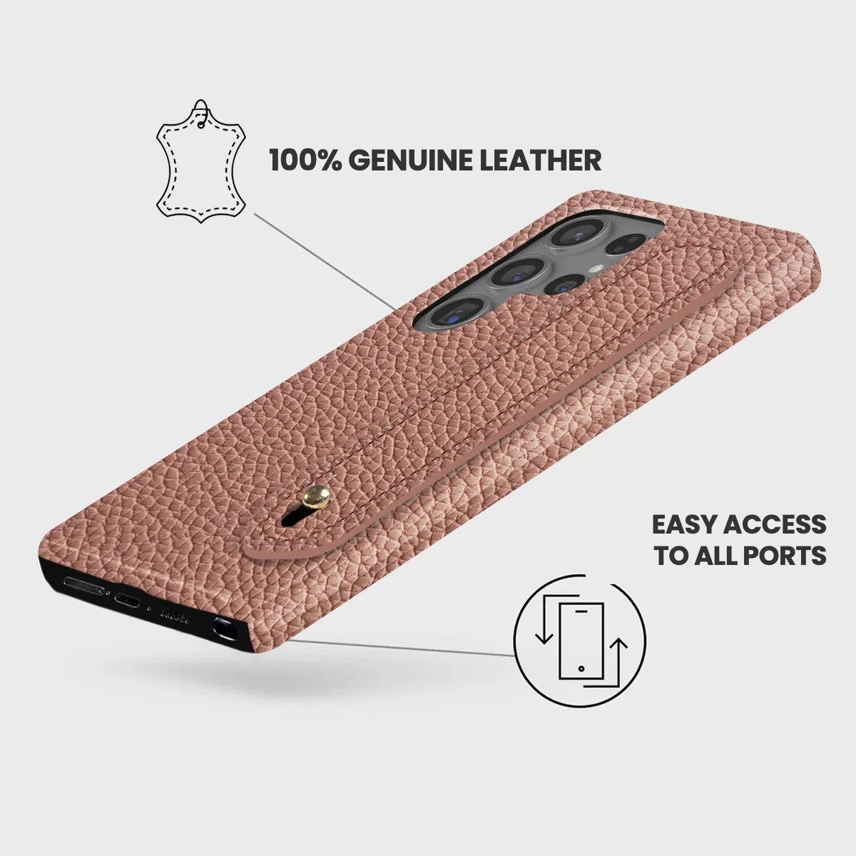 Galaxy S24 Ultra Leather Case — Ashe Handle