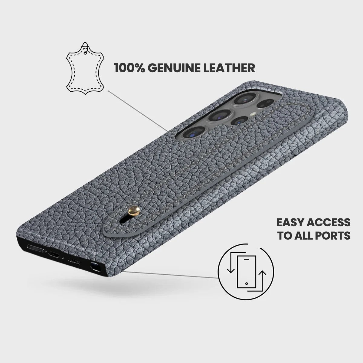 Galaxy S24 Ultra Leather Case — Ashe Handle