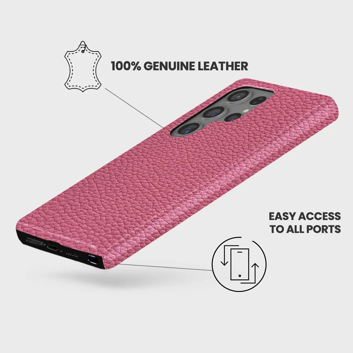 Galaxy S24 Ultra Leather Case — Ashe