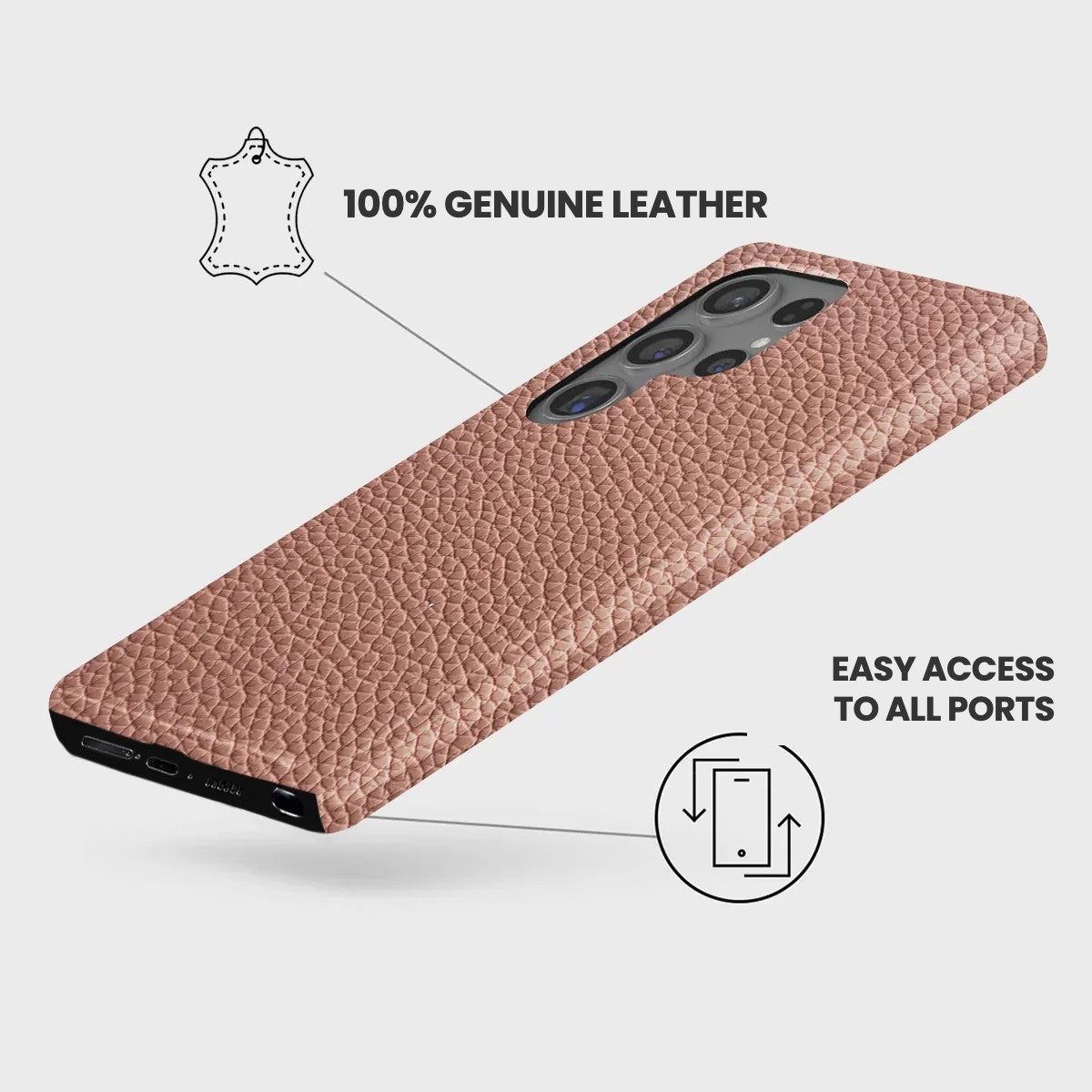 Galaxy S24 Ultra Leather Case — Ashe