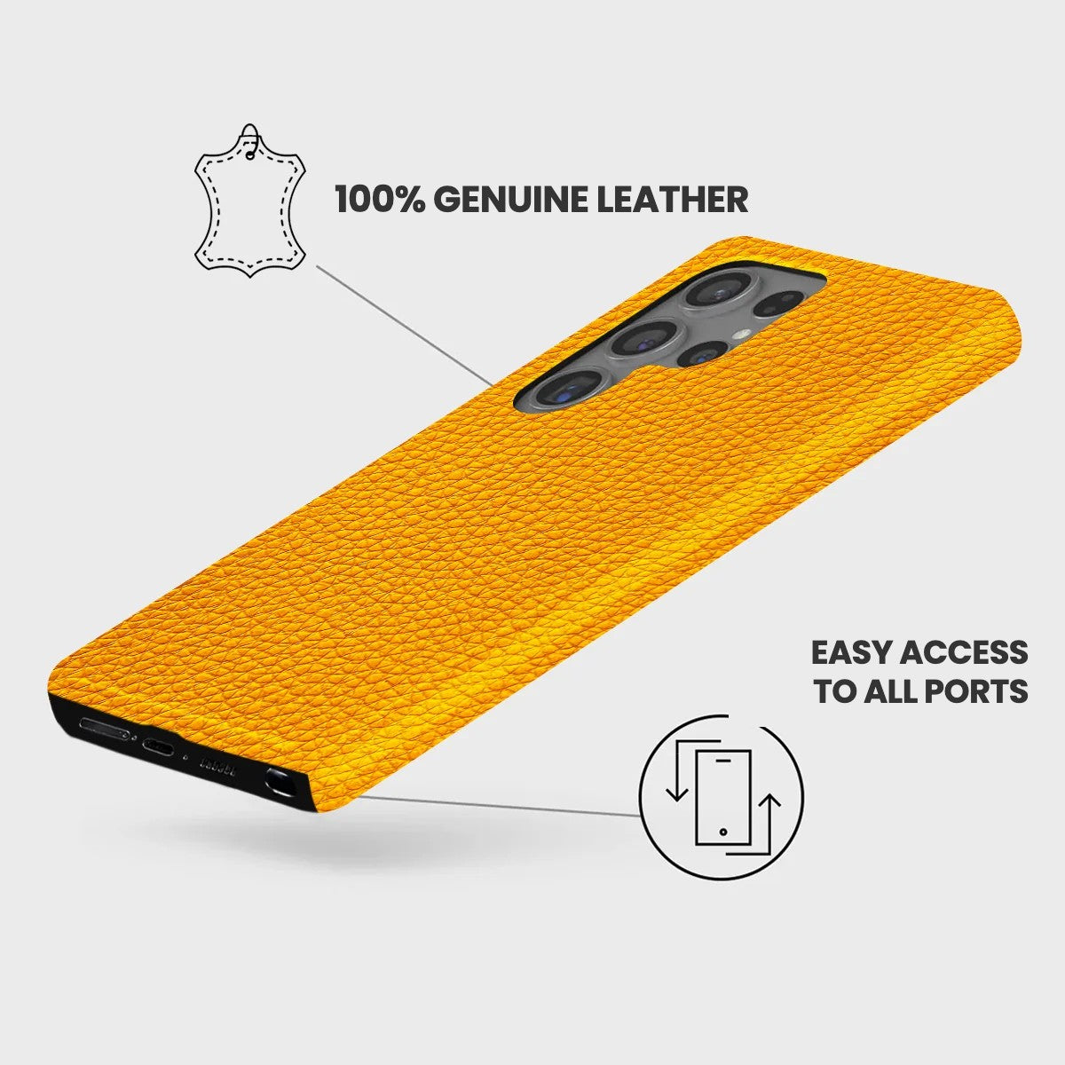 Galaxy S24 Ultra Leather Case — Ashe