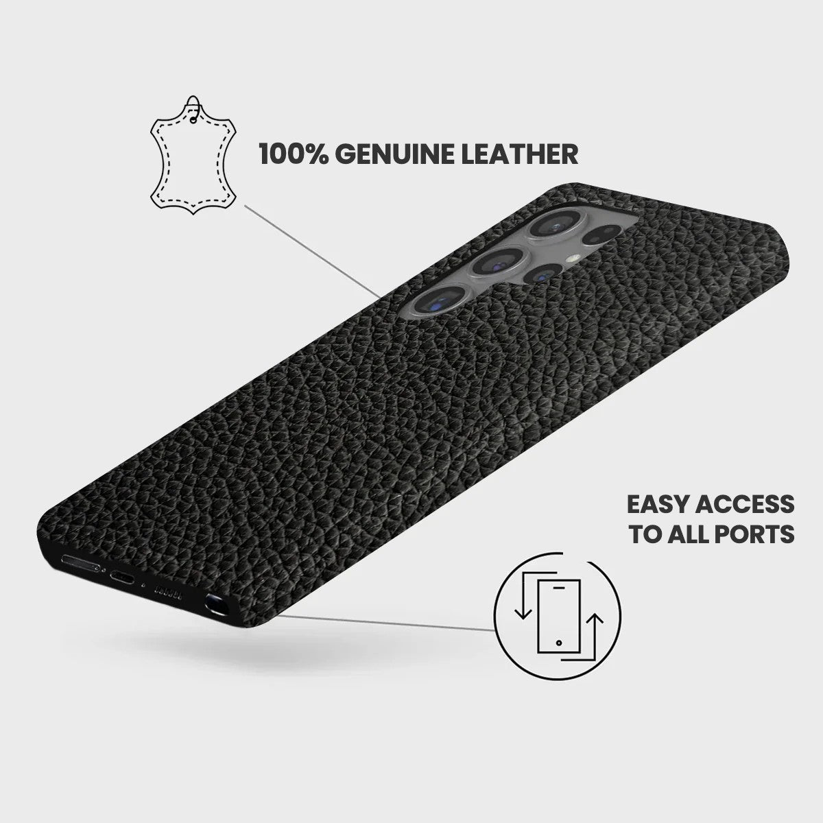 Galaxy S24 Ultra Leather Case — Ashe