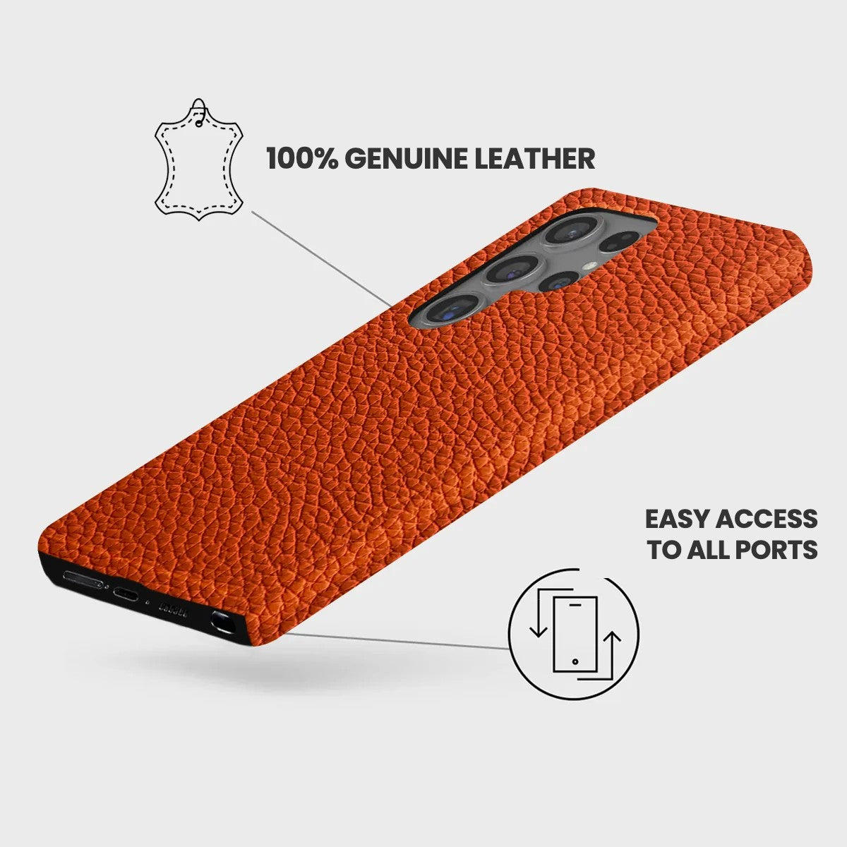 Galaxy S24 Ultra Leather Case — Ashe