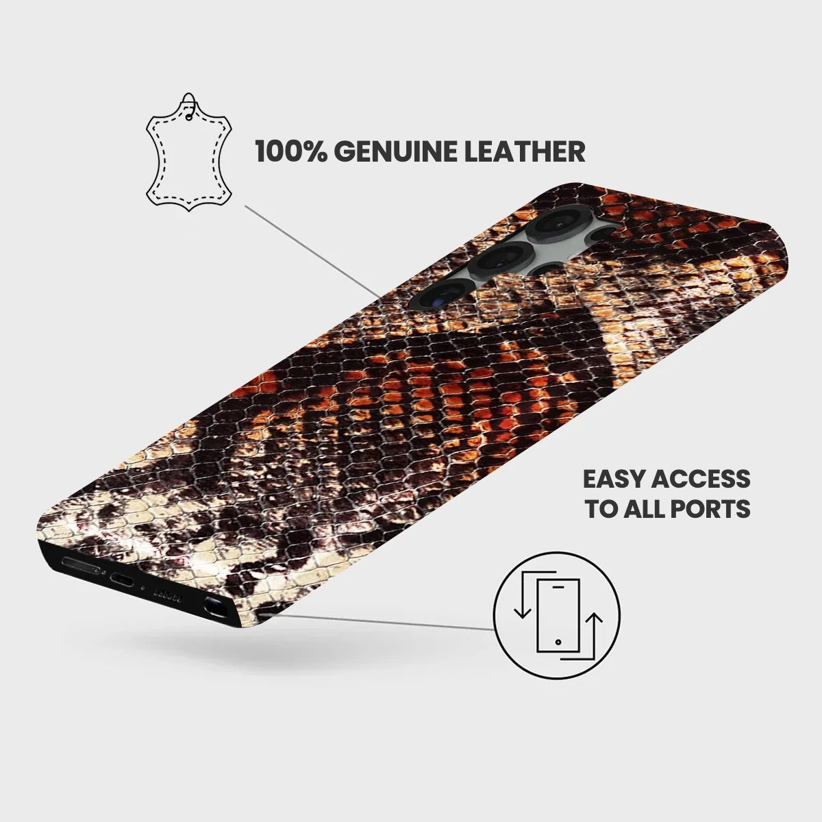 Galaxy S24 Ultra Leather Case — Elise