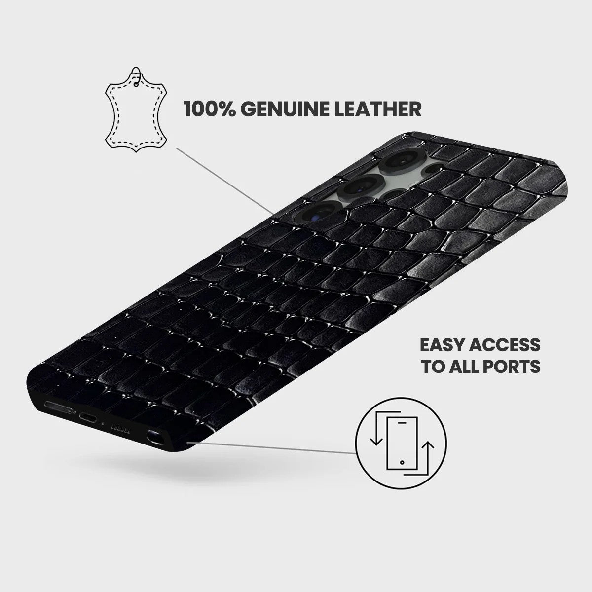 Galaxy S24 Ultra Leather Case — Lusso