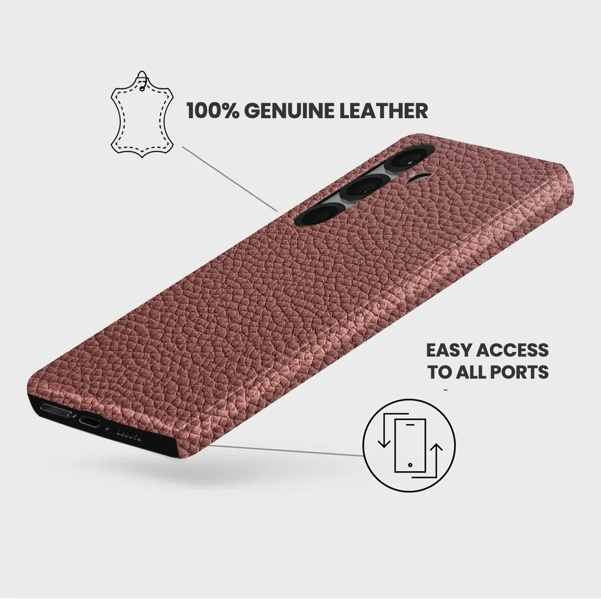 Galaxy S25 Leather Case — Ashe