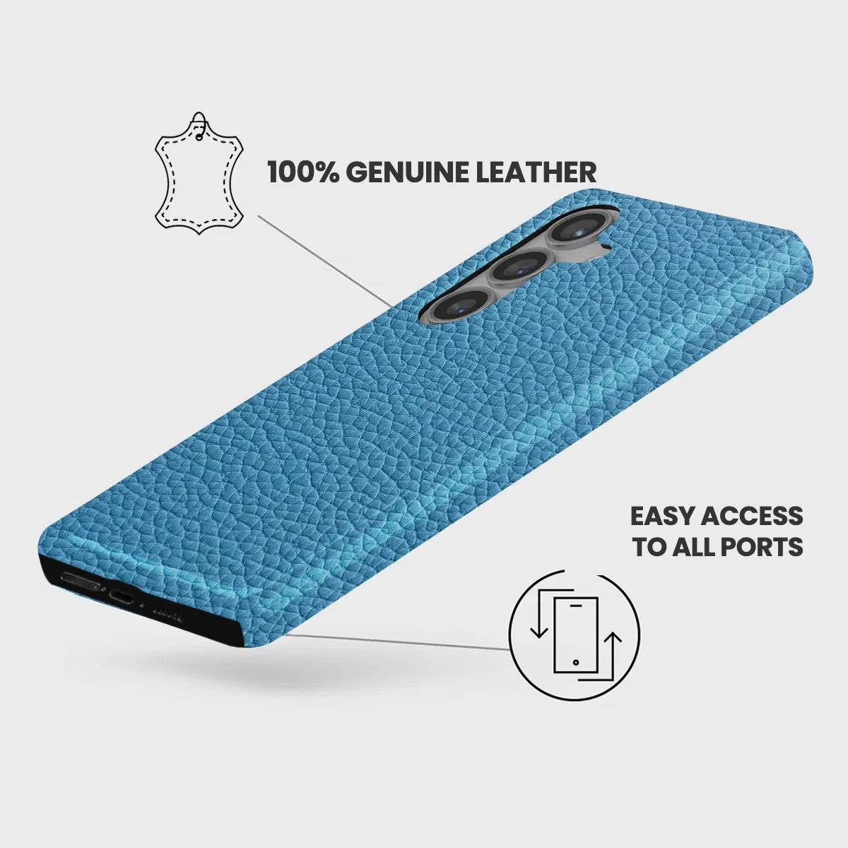 Galaxy S25 FE Leather Case — Ashe