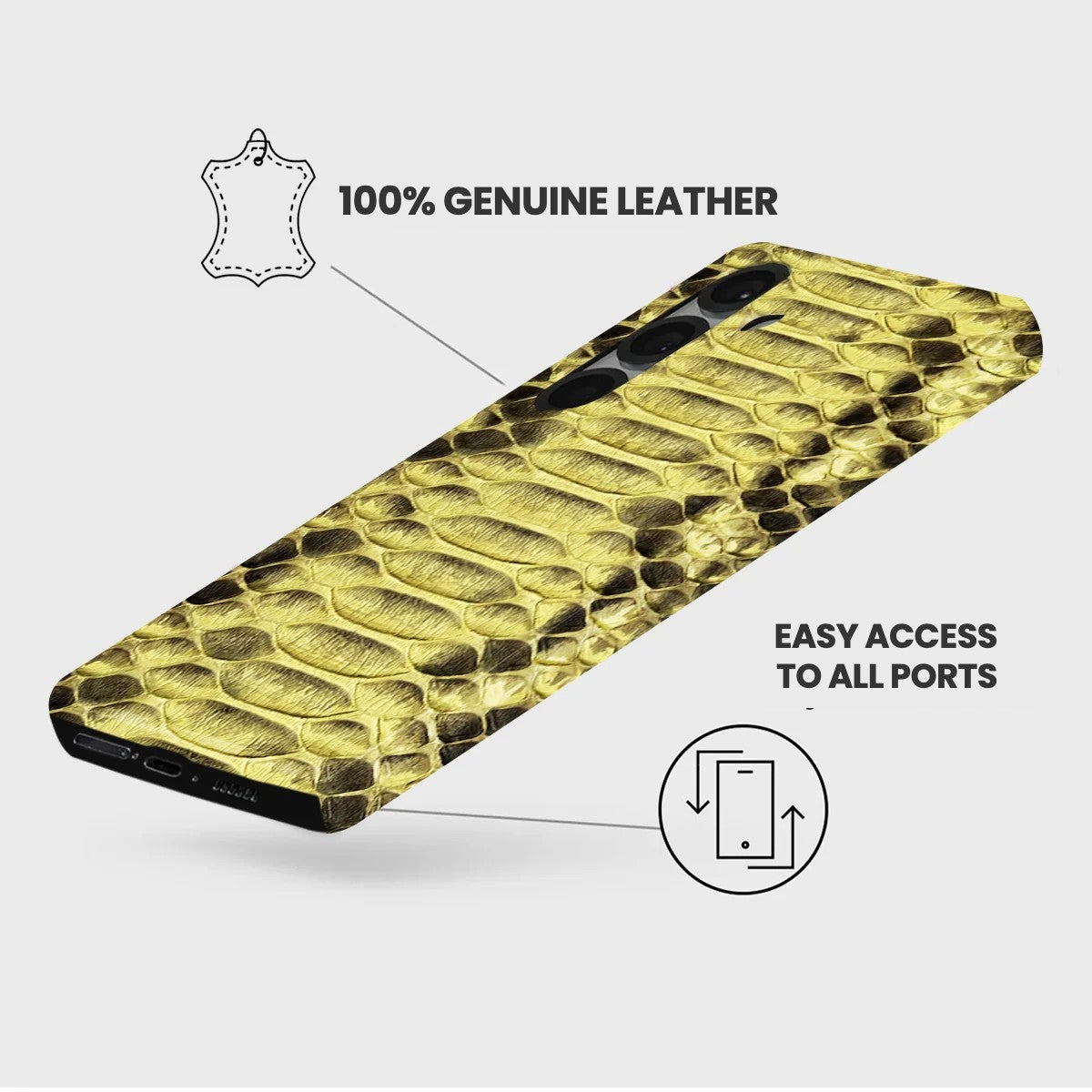 Galaxy S25 Leather Case — Piton