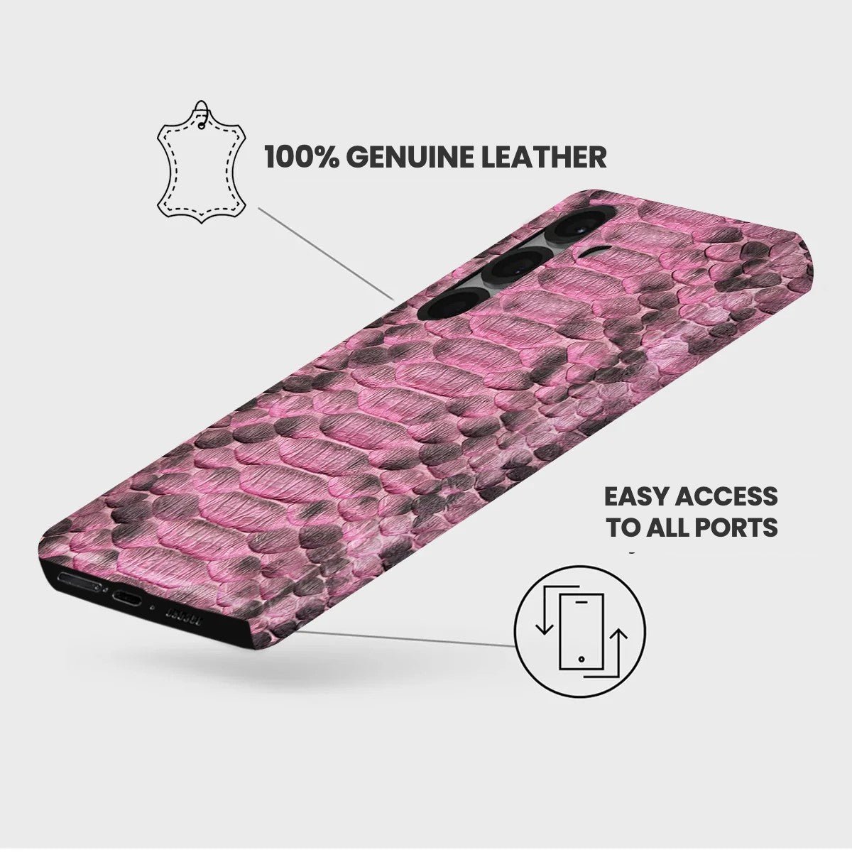 Galaxy S25 Leather Case — Piton