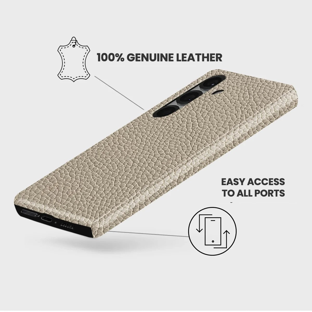 Galaxy S25 Plus Leather Case — Ashe