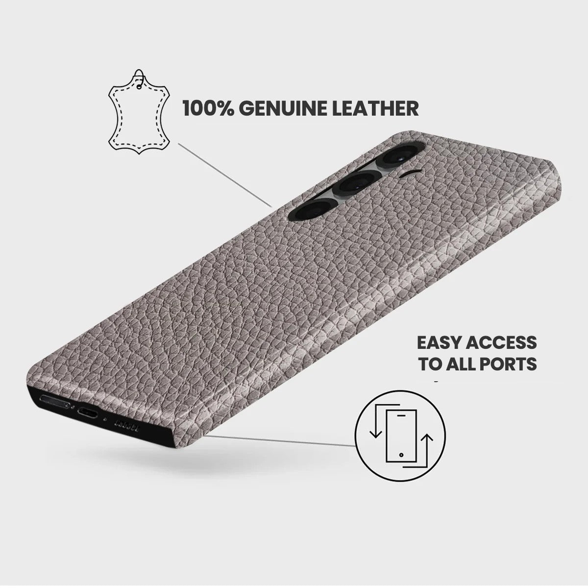 Galaxy S25 Plus Leather Case — Ashe
