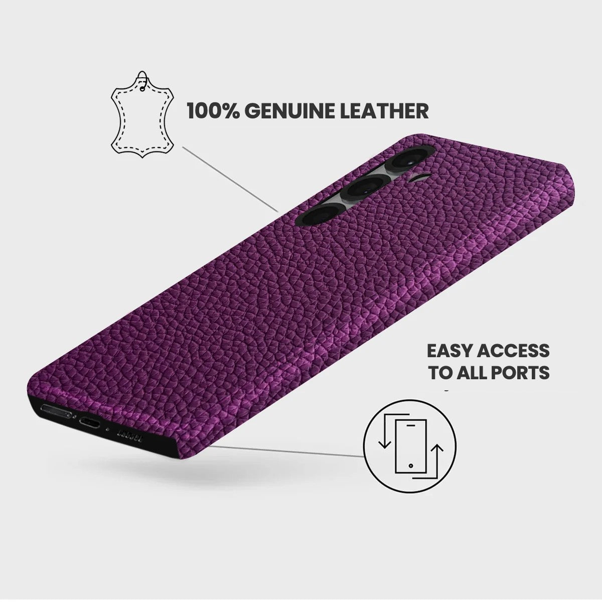 Galaxy S25 Plus Leather Case — Ashe