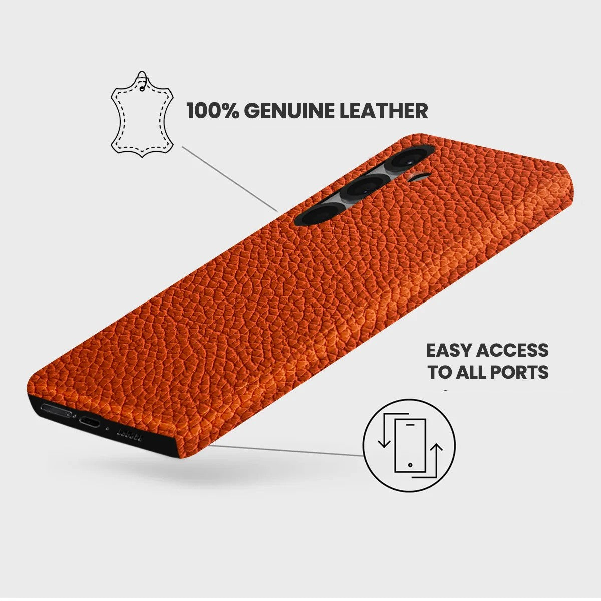 Galaxy S25 Plus Leather Case — Ashe
