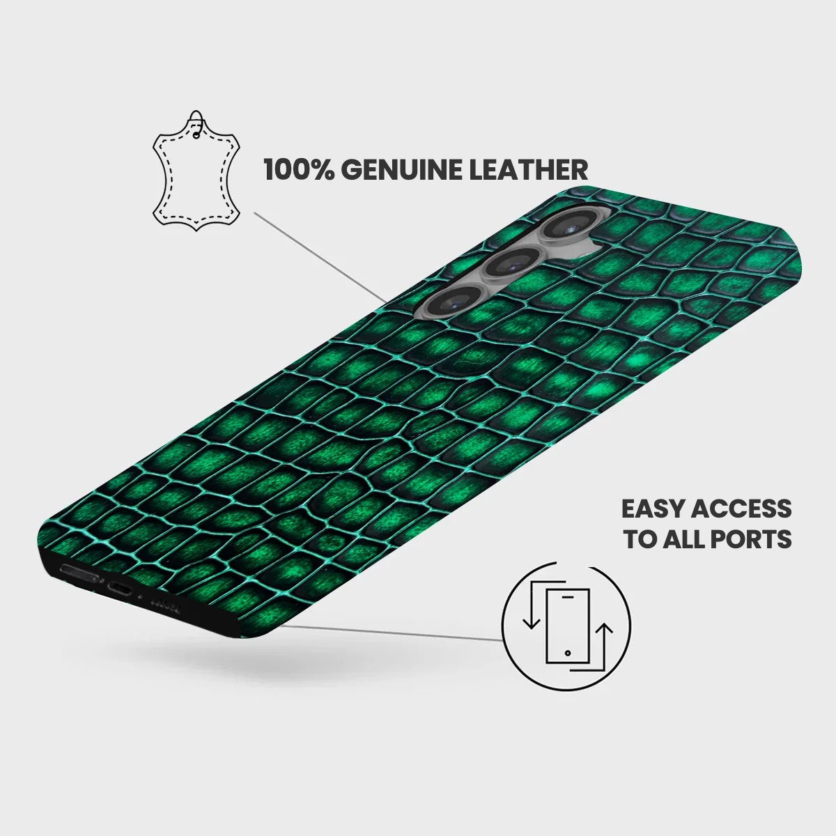 Galaxy S25 Plus Leather Case — Lusso