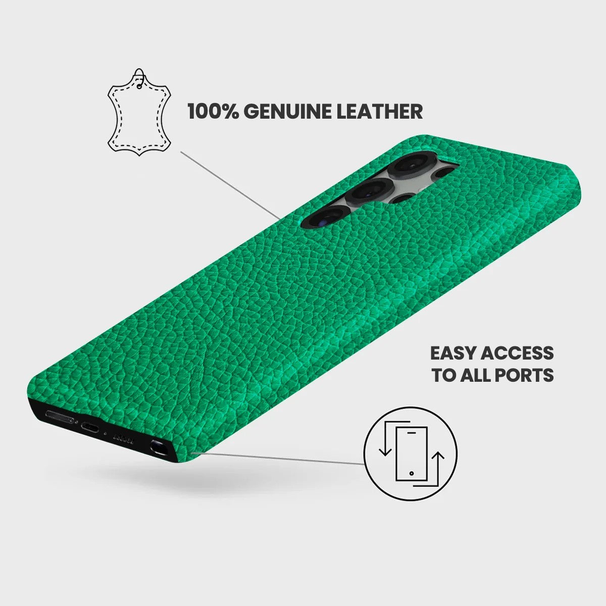 Galaxy S25 Ultra Leather Case — Ashe
