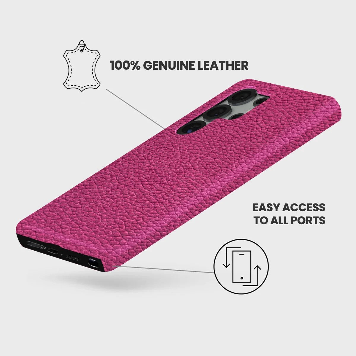 Galaxy S25 Ultra Leather Case — Ashe
