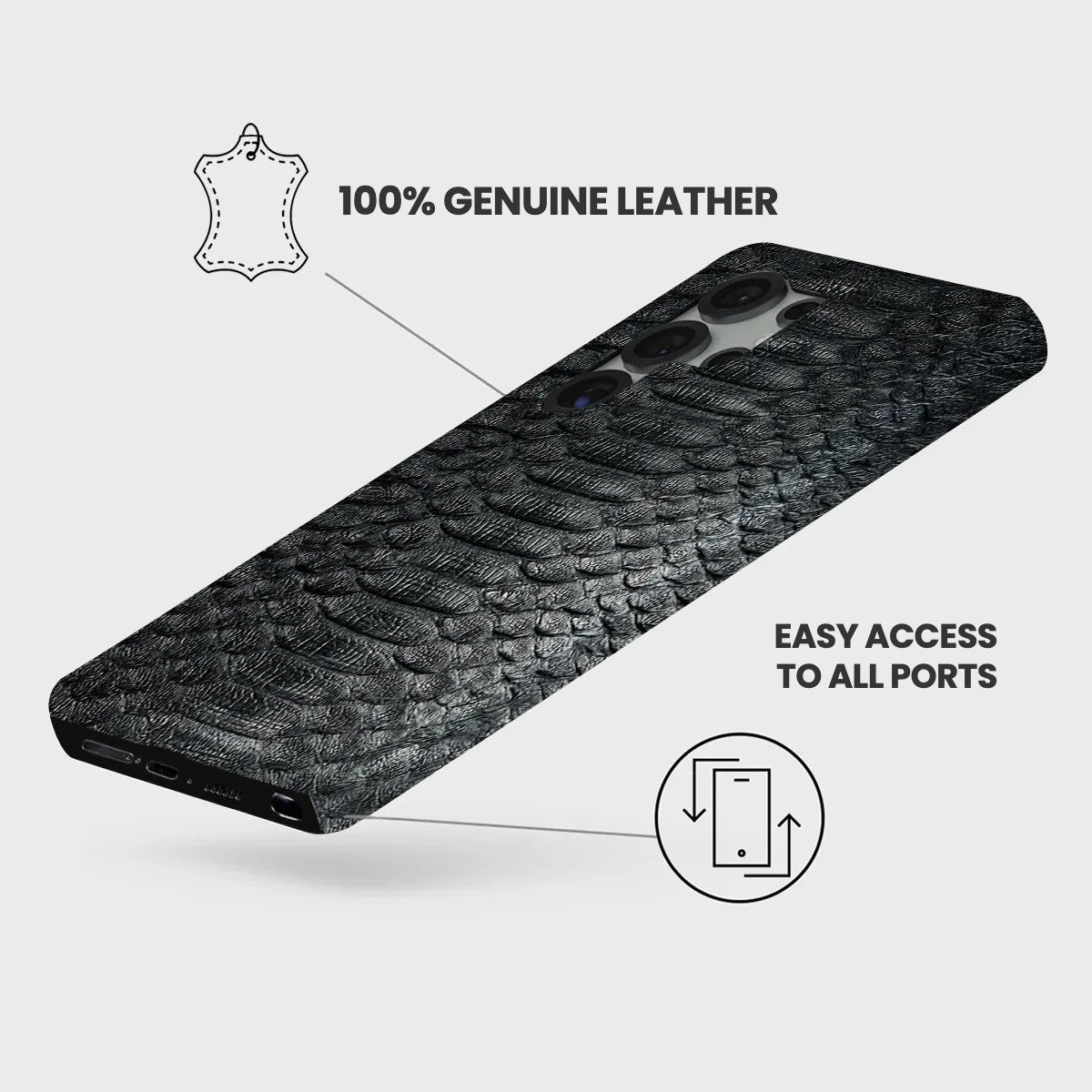 Galaxy S25 Ultra Leather Case — Piton