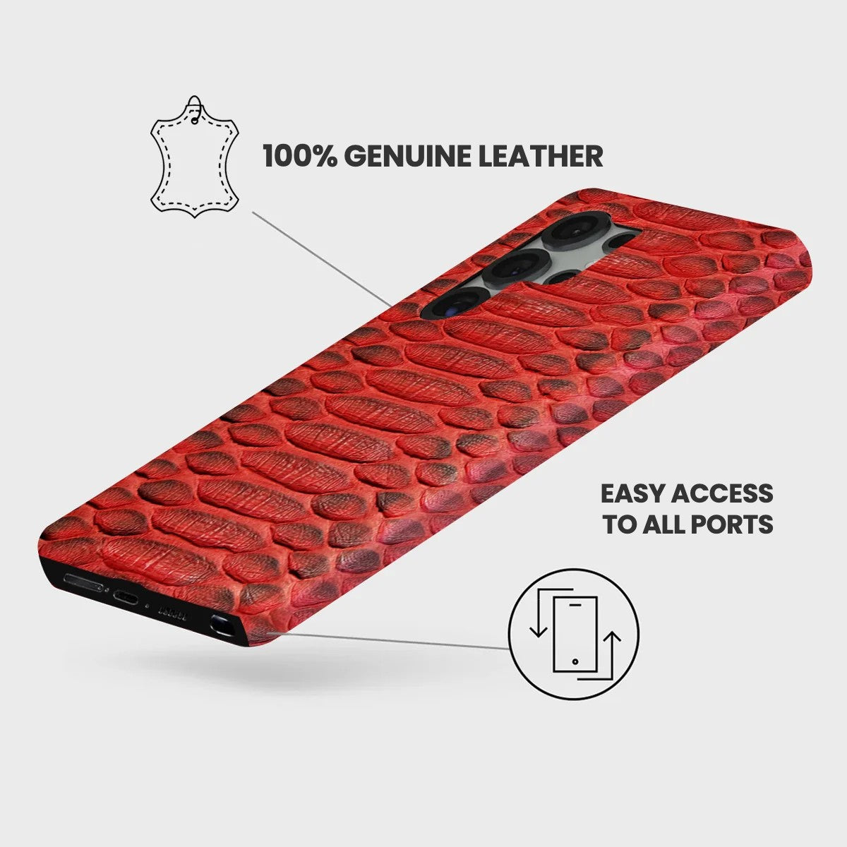 Galaxy S25 Ultra Leather Case — Piton