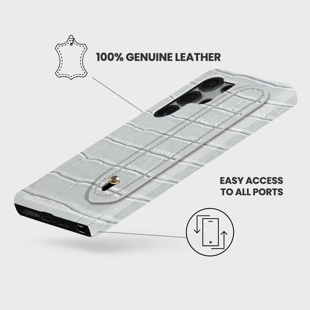 Galaxy S25 Ultra Leather Case — Vega Handle