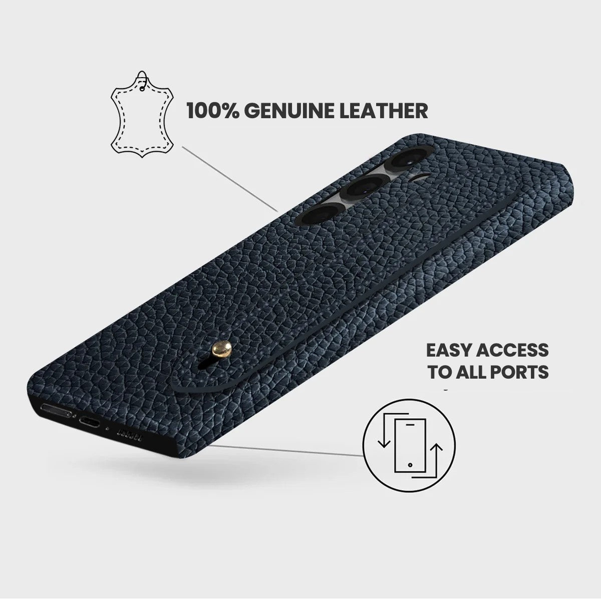 Galaxy S26 Leather Case — Ashe Handle