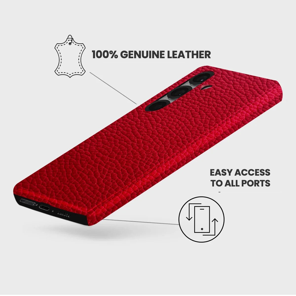Galaxy S26 Plus Leather Case — Ashe