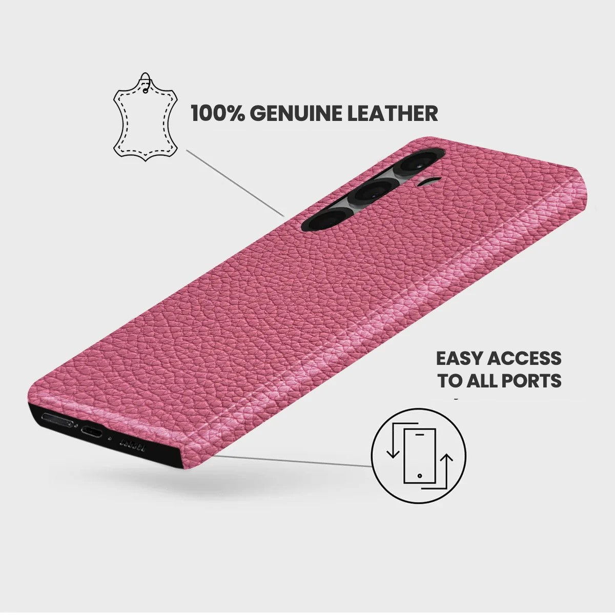 Galaxy S26 Plus Leather Case — Ashe