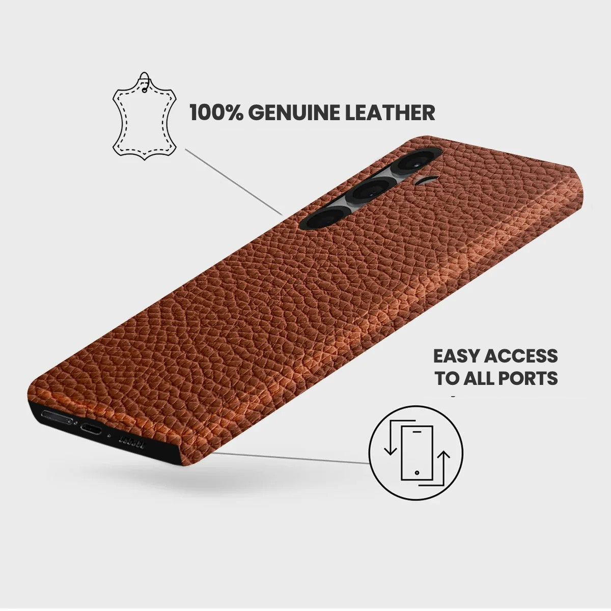 Galaxy S26 Plus Leather Case — Ashe